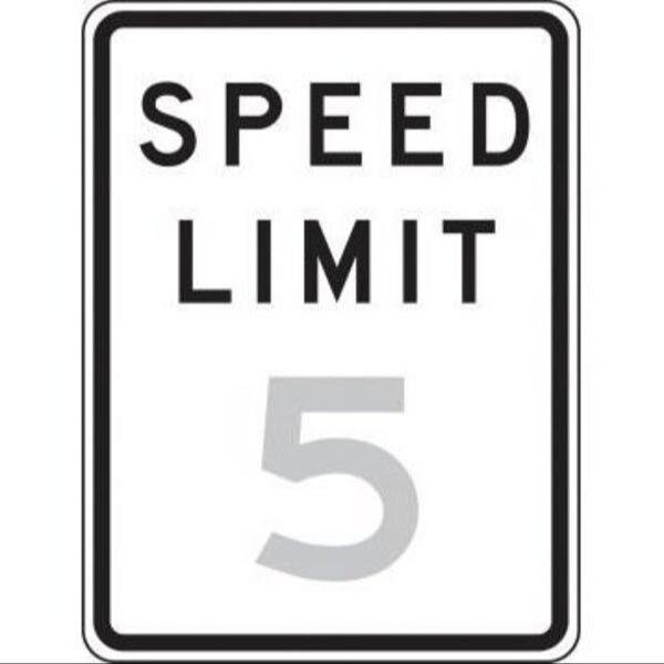 Accuform TRAFFIC SIGN SPEED LIMIT 18 in X 12 in FRR21835DP - main